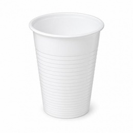 Műanyag pohár, 3 dl, 50 db, fehér