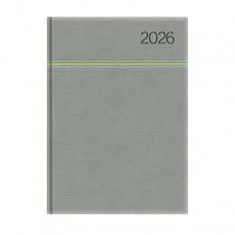Naptár, tervező, B5, heti, TOPTIMER, "Young", szürke-zöld